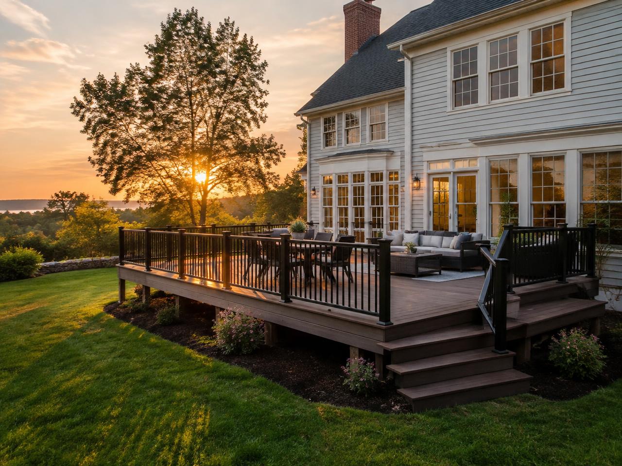 Backyard deck